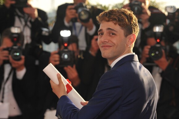 Xavier Dolan (Prix du jury pour "Mommy") - Photocall de la remise des palmes du 67e Festival du film de Cannes le 24 mai 2014.