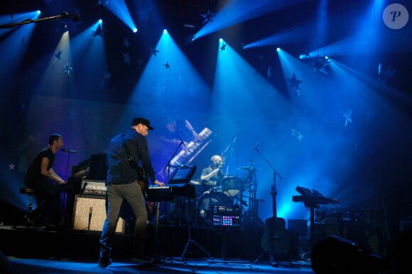 Coldplay en concert au Casino de Paris le 28 mai 2014.