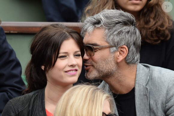 François Vincentelli et Alice Dufour lors des Internationaux de France à Roland-Garros à Paris, le 29 mai 2014