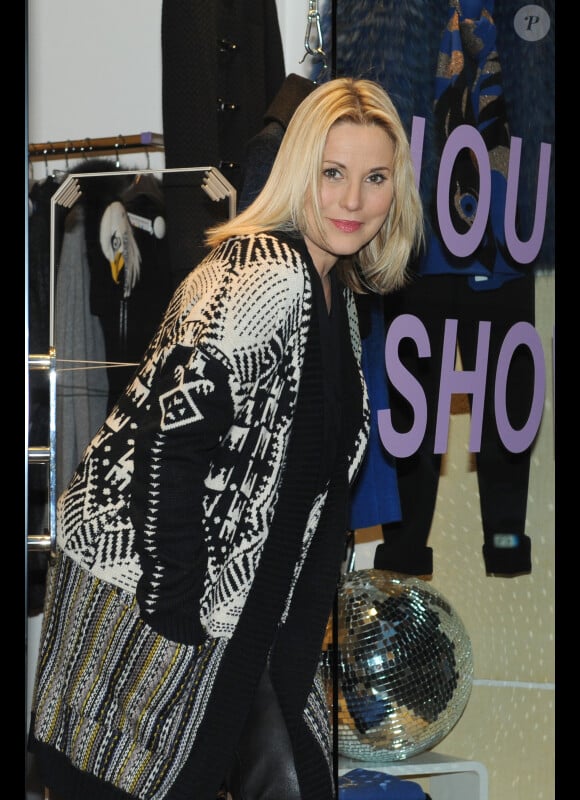 Sophie Favier, dans sa boutique de vêtements à Neuilly, le 10 novembre 2012.