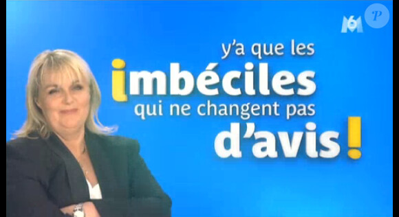Valérie Damidot présente Y'a que les imbéciles qui ne changent pas d'avis sur M6, le samedi 29 mars 2014.