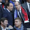 Francois Hollande et le prince Albert II de Monaco - Finale du Top 14 entre Toulon contre Castres (18-10) au Stade de France à Paris, le 31 mai 2014.