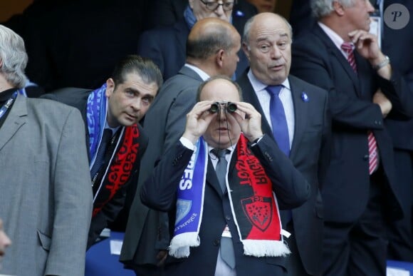 Le prince Albert II de Monaco - Finale du Top 14 entre Toulon contre Castres (18-10) au Stade de France à Paris, le 31 mai 2014.