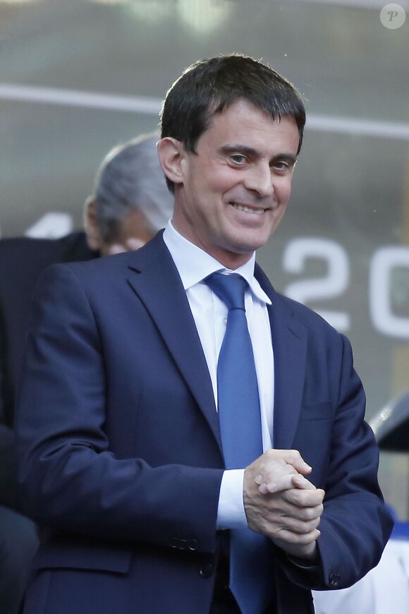 Manuel Valls - Finale du Top 14 entre Toulon contre Castres (18-10) au Stade de France à Paris, le 31 mai 2014.