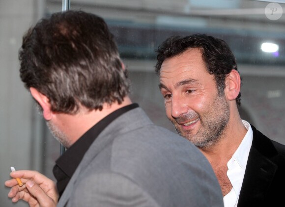 Exclusif - Gilles Lellouche, Jean Dujardin - Soirée de Gala caritative au profit de l'association "Des Cantines Scolaires pour les Enfants du Sahel" à Cannes au Five Seas Hotel, le 31 mai 2014.