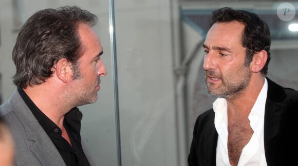 Exclusif - Gilles Lellouche, Jean Dujardin - Soirée de Gala caritative au profit de l'association "Des Cantines Scolaires pour les Enfants du Sahel" à Cannes au Five Seas Hotel, le 31 mai 2014.