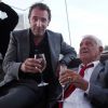 Exclusif - Jean Dujardin, Jean-Paul Belmondo - Soirée de Gala caritative au profit de l'association "Des Cantines Scolaires pour les Enfants du Sahel" à Cannes au Five Seas Hotel, le 31 mai 2014. 