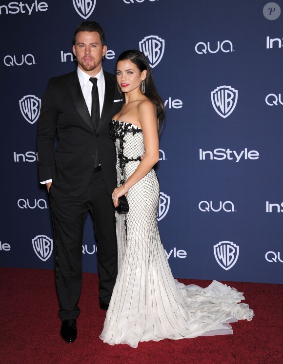 Channing Tatum et Jenna Dewan lors de la soirée InStyle/Warner Bros Golden Globes After Party à Los Angeles le 12 janvier 2014