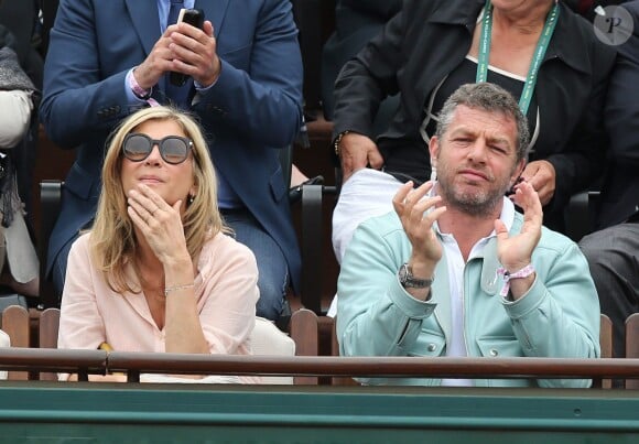 Michèle Laroque et Jacques Bungert au tournoi de Roland-Garros à Paris, le 1er juin 2014. 