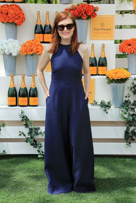 Julianne Moore au 7e match de polo Veuve Clicquot à Jersey City, le 31 mai 2014.