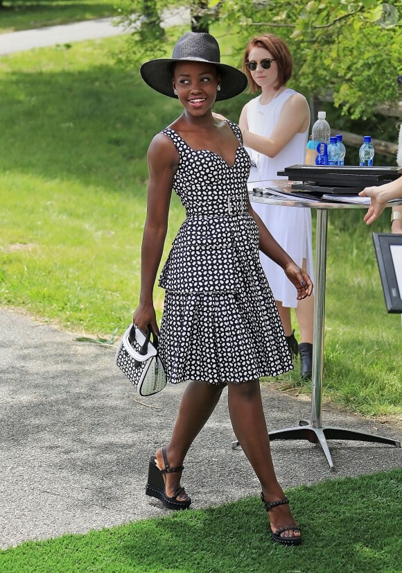 Lupita Nyong'o au 7e match de polo Veuve Clicquot à Jersey City, le 31 mai 2014.