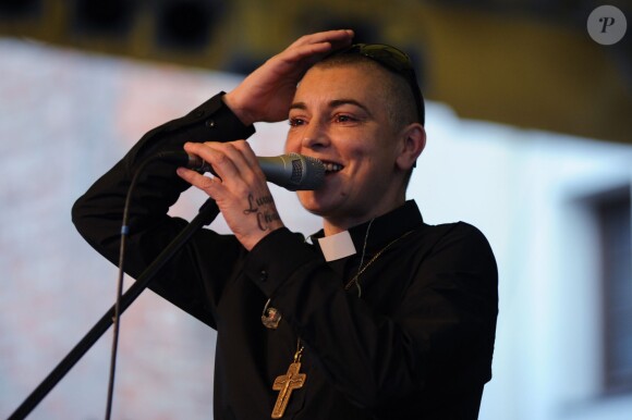 Sinéad O'Connor en concert en Pologne, le 20 juin 2013. 