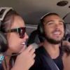 Julien et Vanessa dans l'hélicoptère (Les Anges de la télé-réalité 6 - épisode du mercredi 4 juin 2014.)