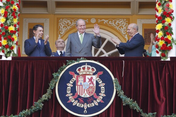 Le roi Juan Carlos Ier d'Espagne présidait le 4 juin 2014 la Feria de Isidro aux arènes Las Ventas de Madrid, deux jours après l'annonce de son abdication.
