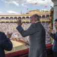 Le roi Juan Carlos Ier d'Espagne a reçu un hommage bruyant le 4 juin 2014 alors qu'il présidait la Feria de Isidro aux arènes Las Ventas de Madrid, deux jours après l'annonce de son abdication.