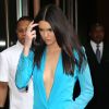 Kendall Jenner sort de son hôtel pour se rendre sur le plateau de l'émission "Good Morning America" afin de promouvoir "Rebels: City of Indra" (livre qu'elle a co-écrit avec sa soeur Kendall) à New York, le 3 juin 2014.