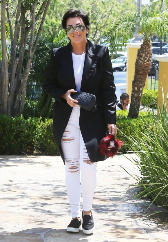 Kris Jenner se rend à un déjeuner à Calabasas, le 6 juin 2014