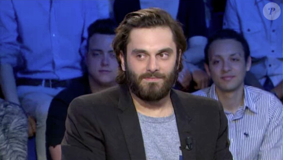 L'acteur Pio Marmaï, invité dans On n'est pas couché, sur France 2, le samedi 7 juin 2014.