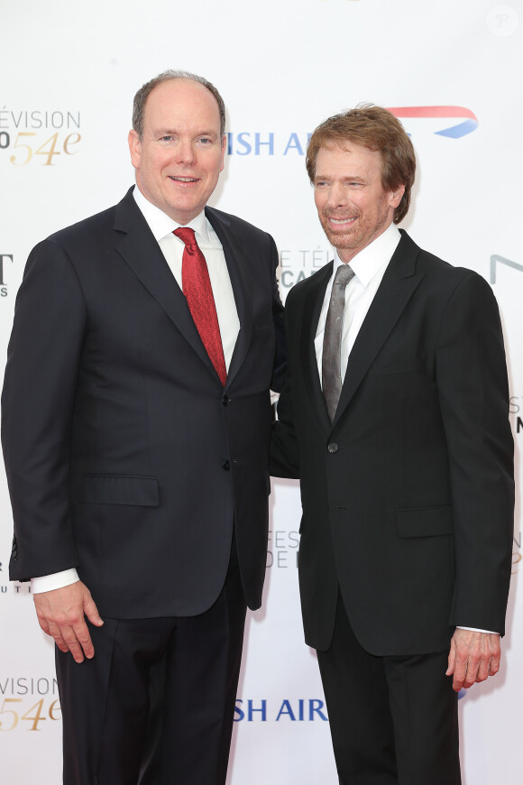 Le prince Albert II de Monaco et Jerry Bruckheimer - Cérémonie d'ouverture du 54ème Festival de Télévision de Monte Carlo le 7 Juin 2014  opening ceremony of the 54th Monte-Carlo Television Festival on June 7, 2014 in Monte-Carlo, Monaco07/06/2014 - Monte Carlo