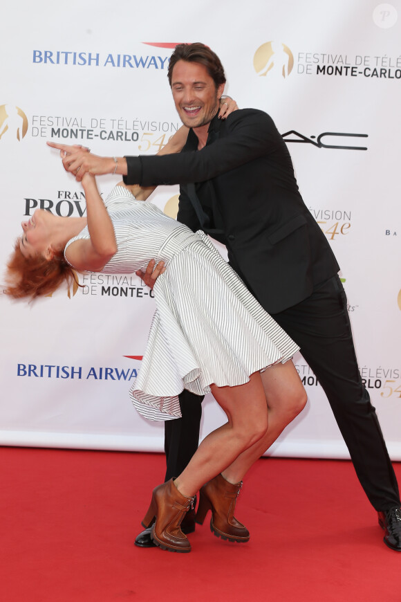 Fauve Hautot et Vincent Cerutti - Cérémonie d'ouverture du 54ème Festival de Télévision de Monte Carlo le 7 Juin 2014  opening ceremony of the 54th Monte-Carlo Television Festival on June 7, 2014 in Monte-Carlo, Monaco07/06/2014 - Monte Carlo