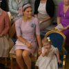 Image du baptême de la princesse Leonore de Suède, fille de la princesse Madeleine et de Christopher O'Neill, le 8 juin 2014 en la chapelle du palais Drottningholm à Stockholm. Une cérémonie retransmise en direct par la chaîne SVT1.
