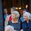 La princesse Beatrix au mariage de Juan Zorreguieta et Andrea Wolf, le 7 juin 2014 à l'église Servite de Vienne, en Autriche.