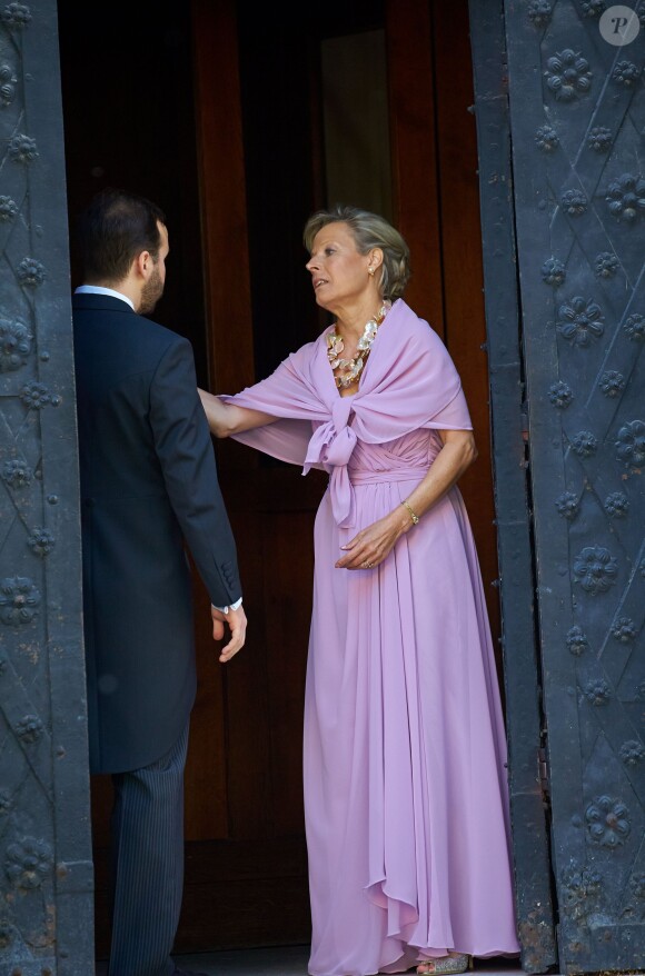 Mariage de Juan Zorreguieta, frère de la reine Maxima des Pays-Bas, et Andrea Wolf, le 7 juin 2014 à l'église Servite de Vienne, en Autriche.