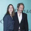 Géraldine Pailhas et son mari Christopher Thompson - Inauguration du Flagship Tiffany & Co sur l'avenue des Champs-Elysées à Paris le 10 juin 2014.