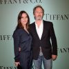 Géraldine Pailhas et Christopher Thompson lors de la soirée d'ouverture de la boutique Tiffany & Co au 62 avenue des Champs-Elysées, Paris, le 10 juin 2014.