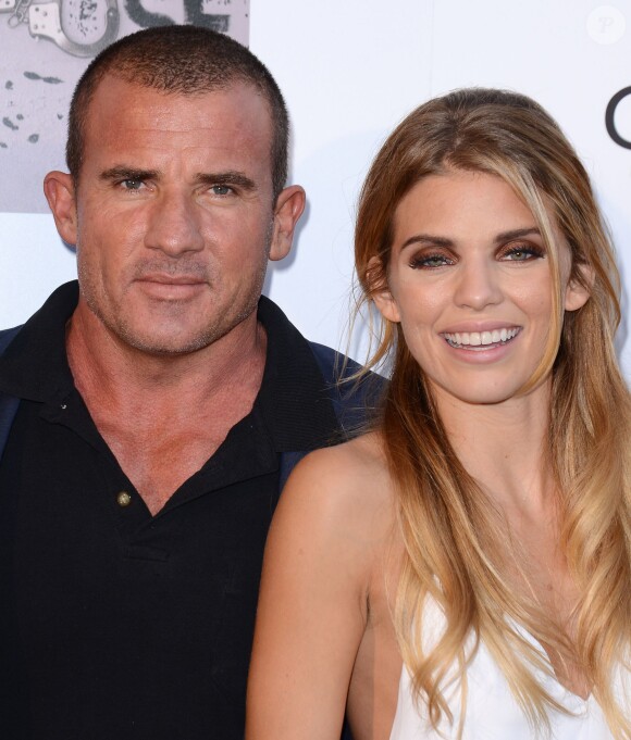 AnnaLynne McCord et Dominic Purcell assistent à la projection du minifilm I Choose à l'Harmony Gold Theatre. Los Angeles, le 10 juin 2014.