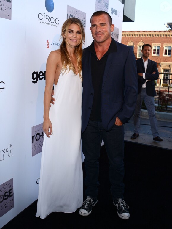AnnaLynne McCord et Dominic Purcell assistent à la projection du minifilm I Choose à l'Harmony Gold Theatre. Los Angeles, le 10 juin 2014.