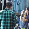 Courteney Cox et son ex-mari David Arquette font du shopping dans les rues de Los Angeles, le 12 juin 2014.