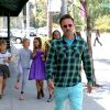 David Arquette a emmené sa fille Coco faire du shopping dans les rues de Beverly Hills pour son anniversaire, le 12 juin 2014.