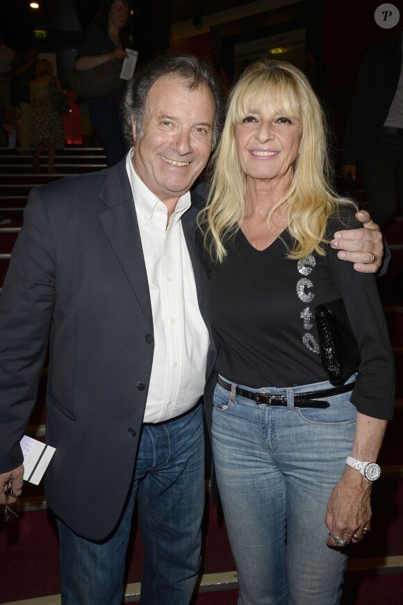 Daniel Russo et sa femme Lucie - Pierre Richard fête ses 80 ans à l'Olympia à Paris, le 13 juin 2014.