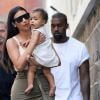 Kim Kardashian, Kanye West et leur fille North quittent le Children's Museum Of Manhattan. New York, le 15 juin 2014.