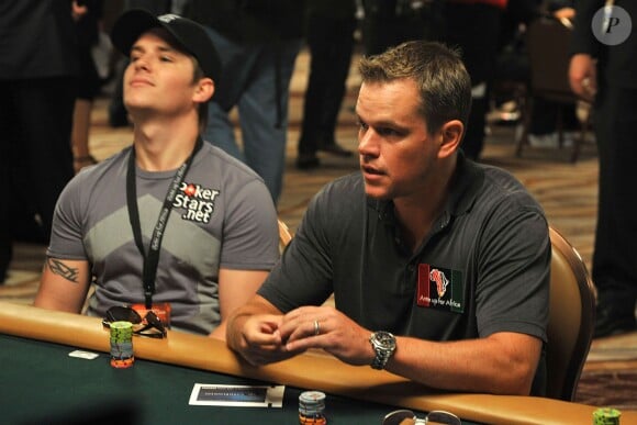 Matt Damon lors du tournoi caritatif de poker le 2 juillet 2009 à Las Vegas