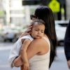 Kim Kardashian et sa fille North West se rendent au Children's Museum Of Manhattan à New York. Le 15 juin 2014.