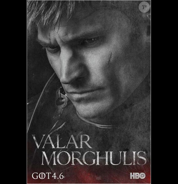 Affiche promotionnelle de la série Game of Thrones avec Nikolaj Coster-Waldau