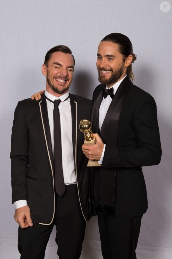 Jared Leto et son frère Shannon Leto aux Golden Globe Awards le 12 janvier 2014.
