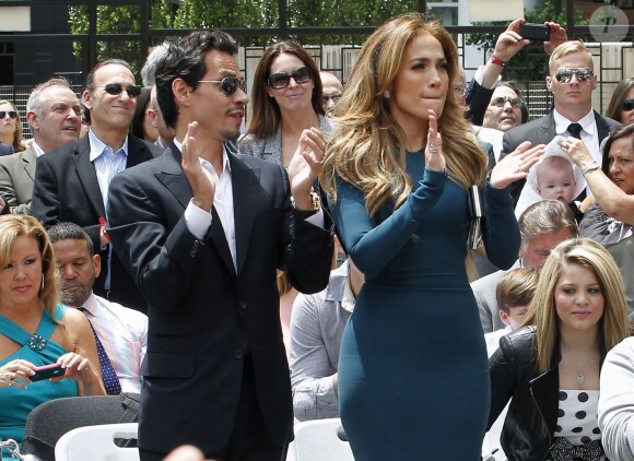 Jennifer Lopez et Marc Anthony à Los Angeles, le 23 mai 2011.