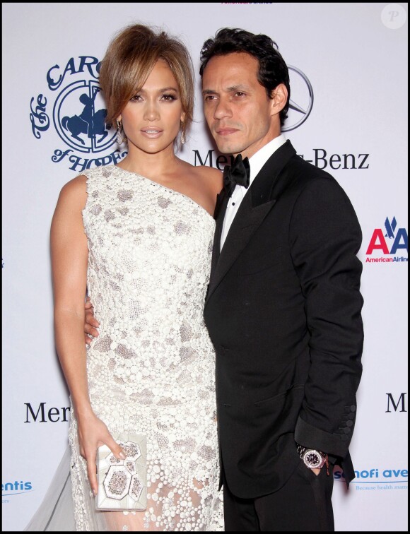 Jennifer Lopez et Marc Anthony à Beverly Hills, le 23 octobre 2010.