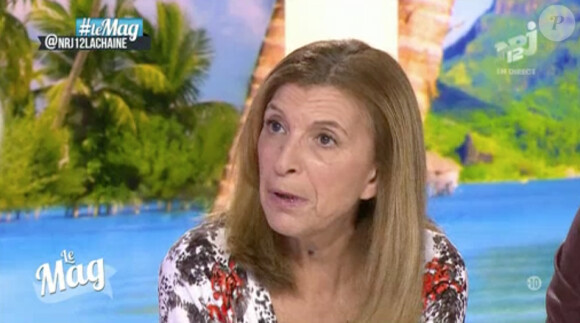 Linda des "Anges de la télé-réalité 6", sur le plateau du "Mag" sur NRJ12, mercredi 28 mai 2014.