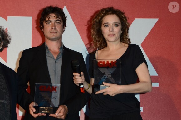 Riccardo Scamarcio et Valeria Golino - Soirée "Gold Ciak Awards" à Rome en Italie le 3 juin 2014