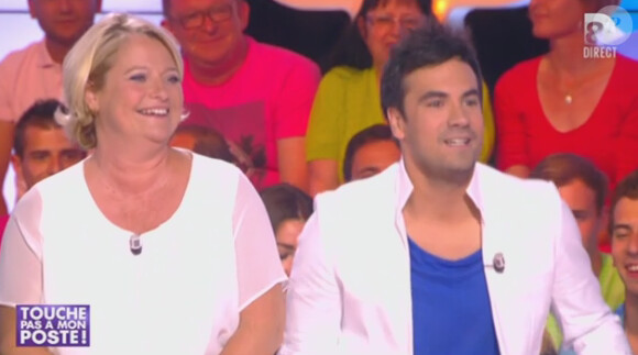 Alex Goude et Marina Carrère d'Encausse dans "Touche pas à mon poste" du 19 juin 2014.