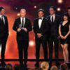 Ryan Murphy, Dante Di Loreto, Jim Parsons et Matt Bomer, Gina Lamar lors de la 4e édition des Critics' Choice Television Awards au Beverly Hilton Hotel de Beverly Hills, Los Angeles, le 19 juin 2014.