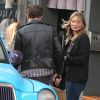 Exclusif - Kate Moss, son mari Jamie Hince et sa fille Lila Grace à Hampstead. Londres, le 17 juin 2014.