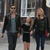 Exclusif - Kate Moss, son mari Jamie Hince et sa fille Lila Grace profitent de leur journée pour faire du shopping à Hampstead. Londres, le 17 juin 2014.