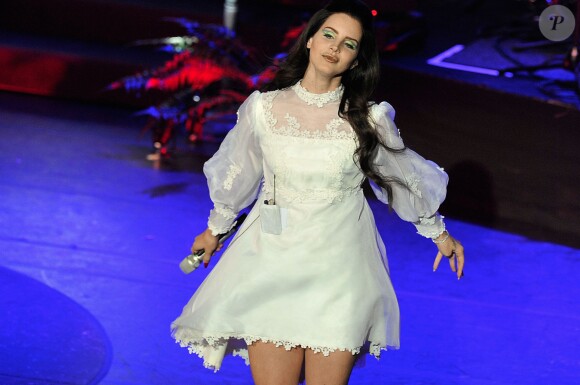 Lana Del Rey en concert à l'Olympia à Paris, le 28 avril 2013. 