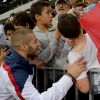 Karim Benzema après le match entre le Paraguay et la France à l'Allianz Riviera de Nice, le 1er juin 2014