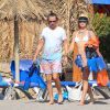 Kate Hudson et Matt Bellamy, et leurs fils Bingham Hawn Bellamy, passent leurs vacances en famille à Ibiza, le 21 juin 2014.
